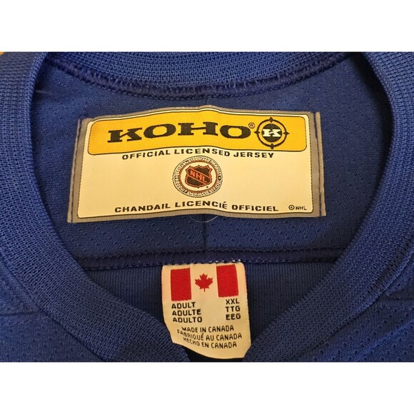 Vintage KOHO NEW YORK RANGERS BLUE JERSEY SIZE XXL Lace Front EUC Blank Back - Picture 8 of 17
